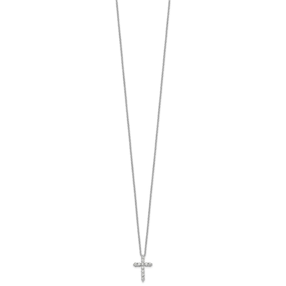 True Origin Lab Grown Diamond VS+ F+ Complete 18 in Cross Necklace
