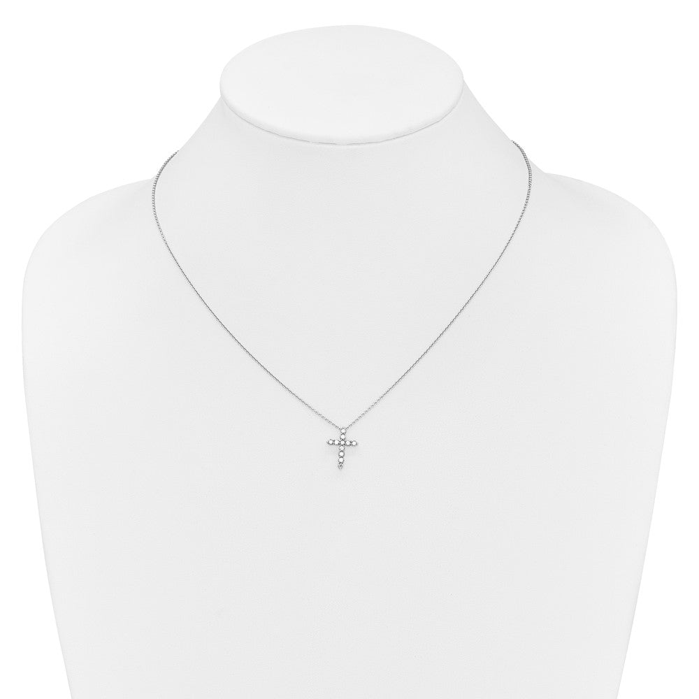 True Origin Lab Grown Diamond VS+ F+ Complete 18 in Cross Necklace