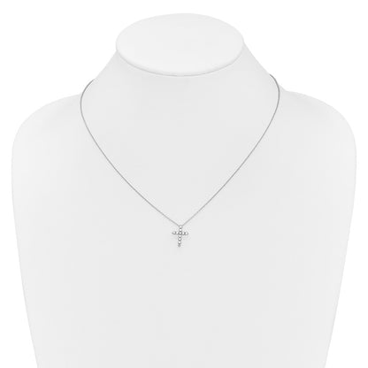 True Origin Lab Grown Diamond VS+ F+ Complete 18 in Cross Necklace
