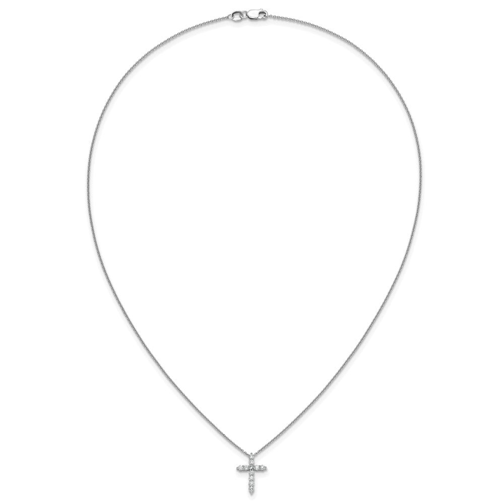 True Origin Lab Grown Diamond VS+ F+ Complete 18 in Cross Necklace