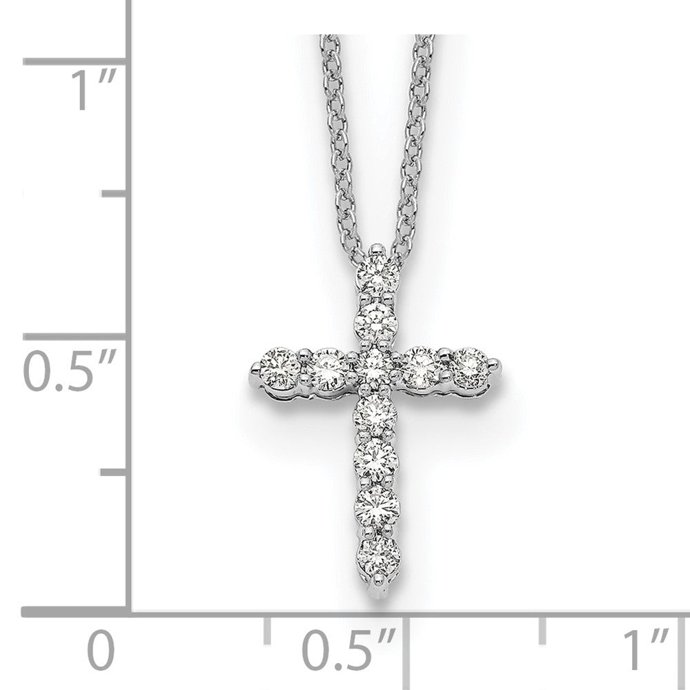 True Origin Lab Grown Diamond VS+ F+ Complete 18 in Cross Necklace