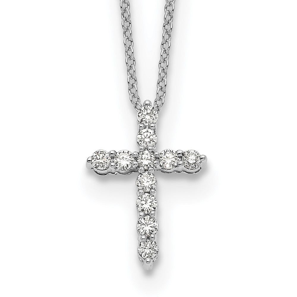 True Origin Lab Grown Diamond VS+ F+ Complete 18 in Cross Necklace