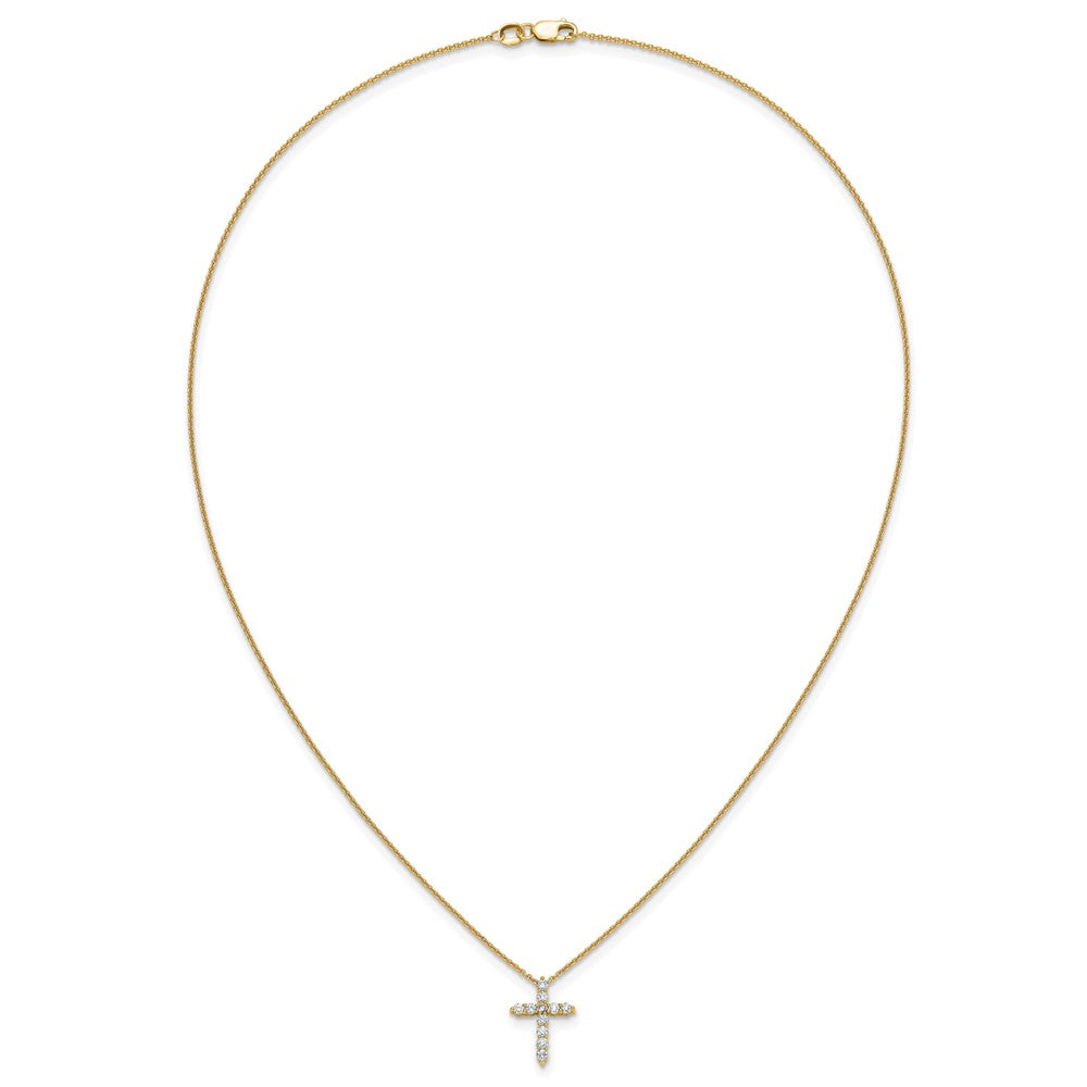 True Origin Lab Grown Diamond VS+ F+ Complete 18 in Cross Necklace