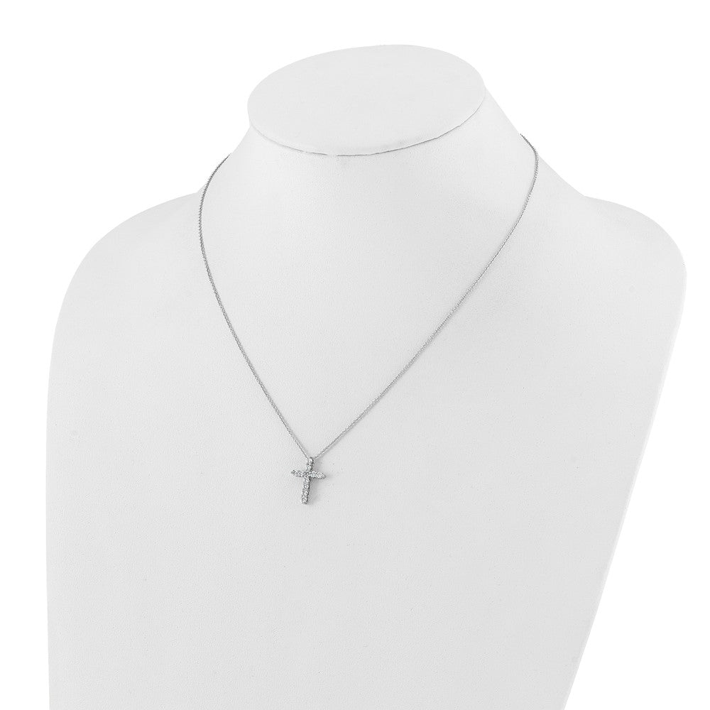 True Origin Lab Grown Diamond VS+ F+ Complete 18 in Cross Necklace