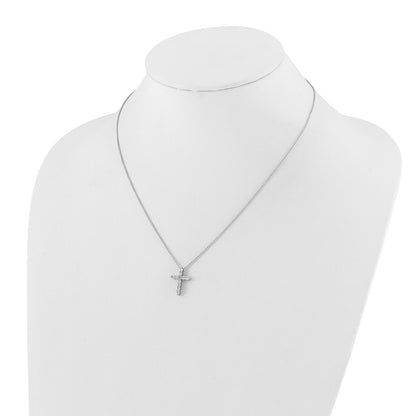 True Origin Lab Grown Diamond VS+ F+ Complete 18 in Cross Necklace