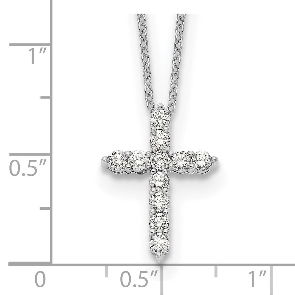True Origin Lab Grown Diamond VS+ F+ Complete 18 in Cross Necklace