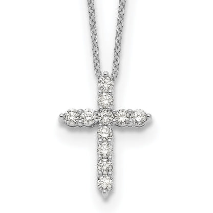 True Origin Lab Grown Diamond VS+ F+ Complete 18 in Cross Necklace
