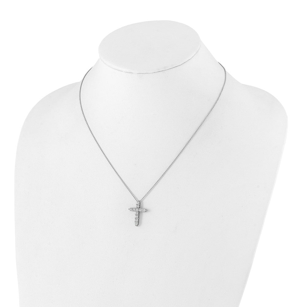 True Origin Lab Grown Diamond VS+ F+ Complete 18 in Cross Necklace