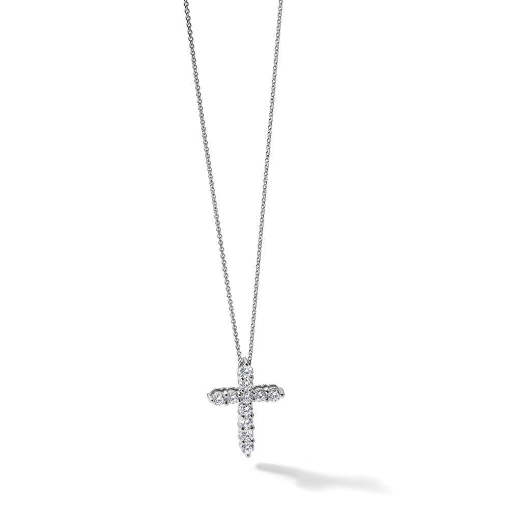 True Origin Lab Grown Diamond VS+ F+ Complete 18 in Cross Necklace