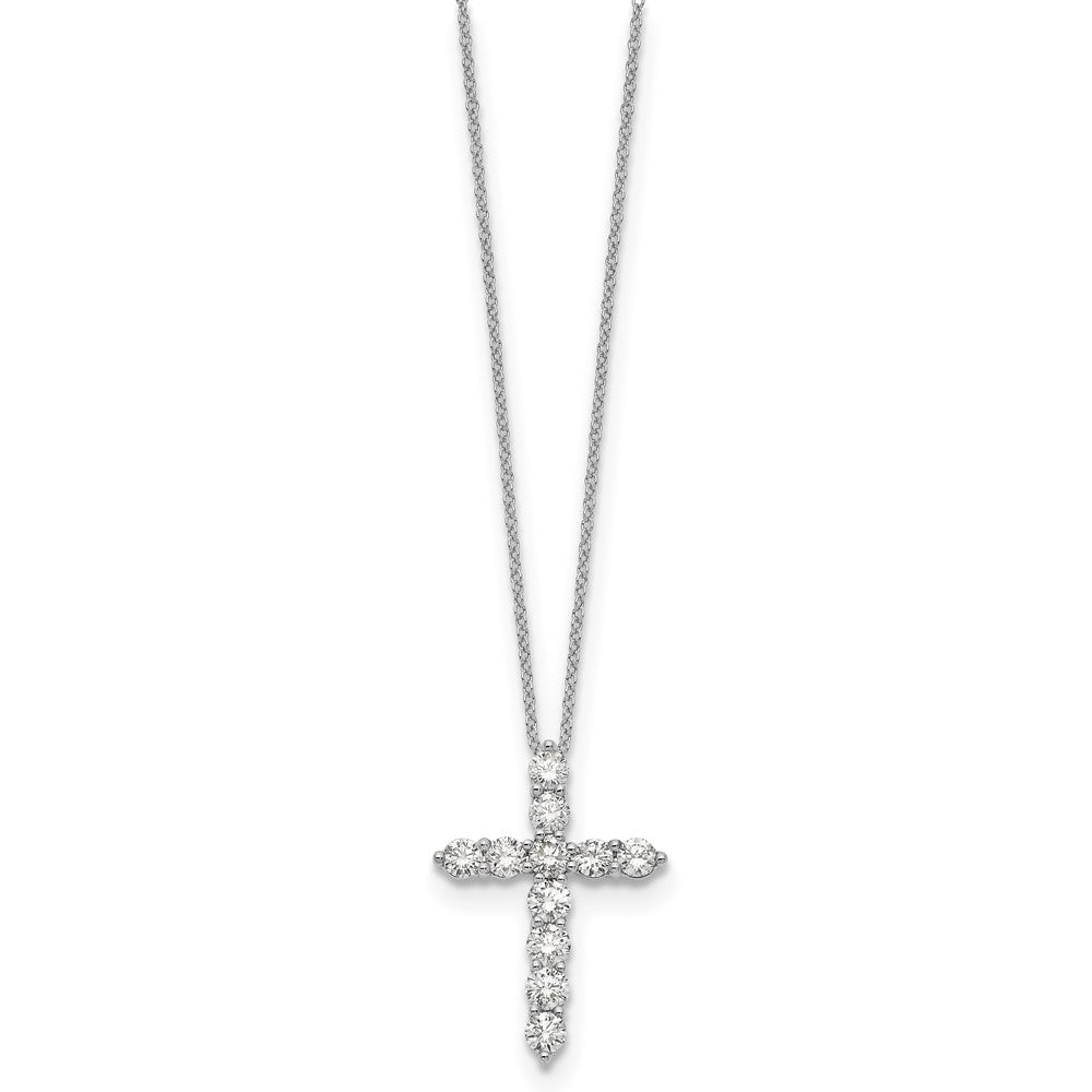 True Origin Lab Grown Diamond VS+ F+ Complete 18 in Cross Necklace