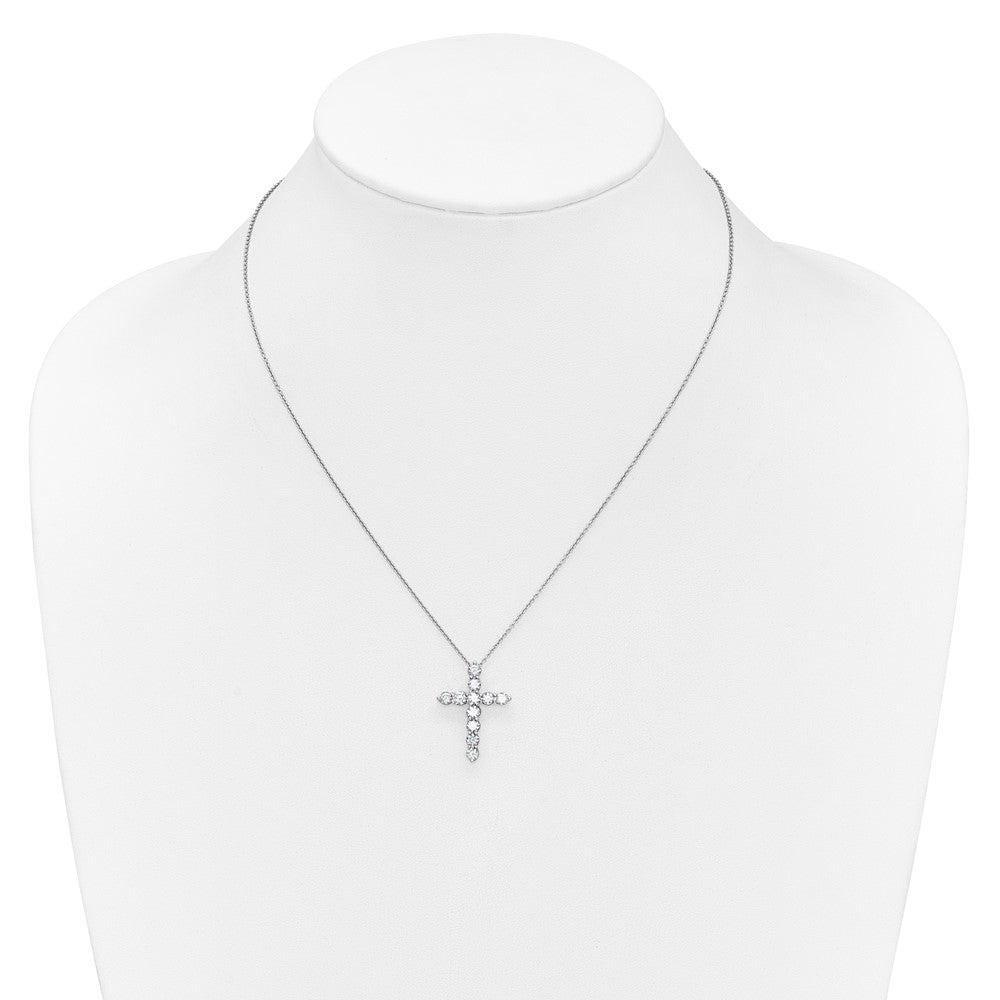 True Origin Lab Grown Diamond VS+ F+ Complete 18 in Cross Necklace