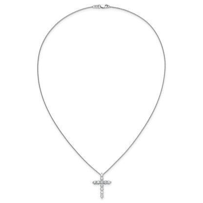 True Origin Lab Grown Diamond VS+ F+ Complete 18 in Cross Necklace