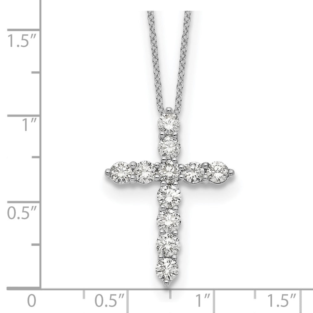 True Origin Lab Grown Diamond VS+ F+ Complete 18 in Cross Necklace