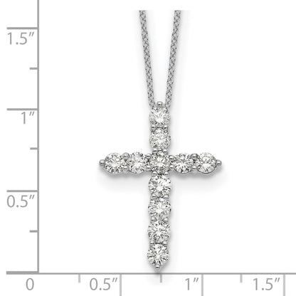 True Origin Lab Grown Diamond VS+ F+ Complete 18 in Cross Necklace