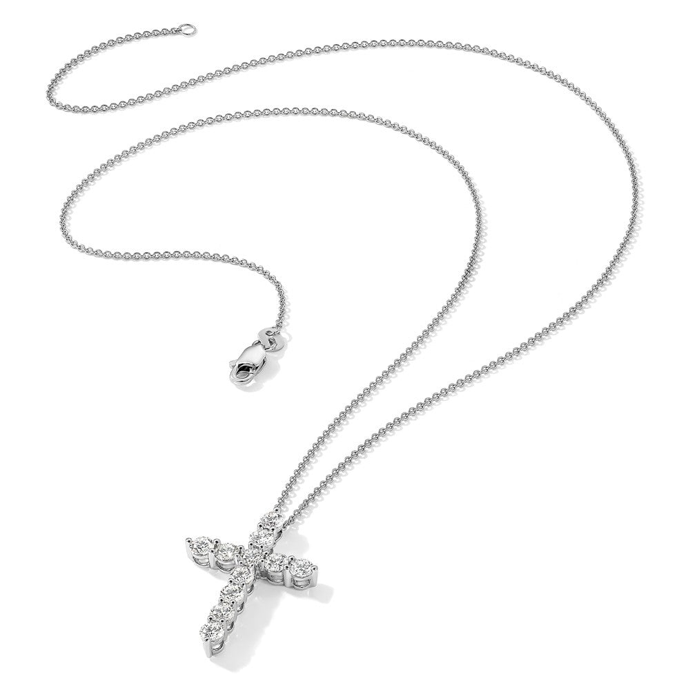 True Origin Lab Grown Diamond VS+ F+ Complete 18 in Cross Necklace