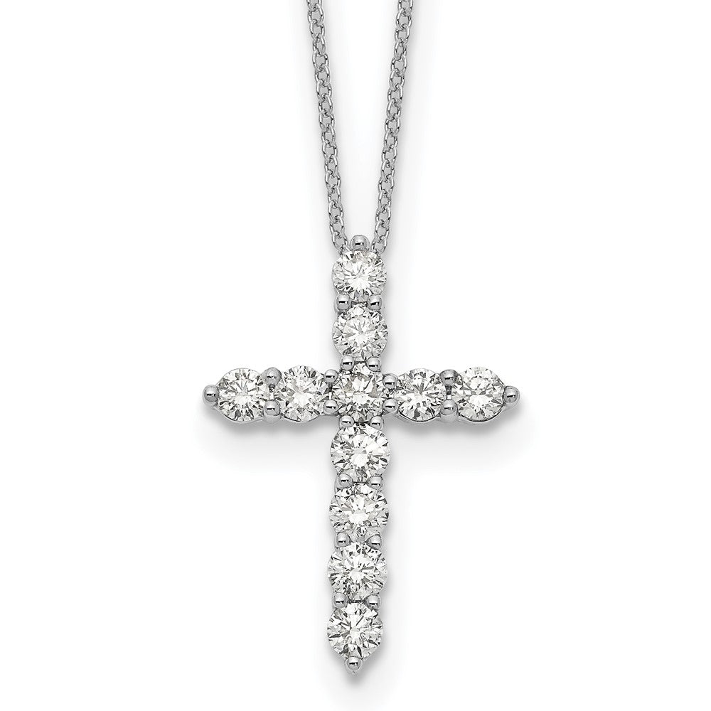 True Origin Lab Grown Diamond VS+ F+ Complete 18 in Cross Necklace