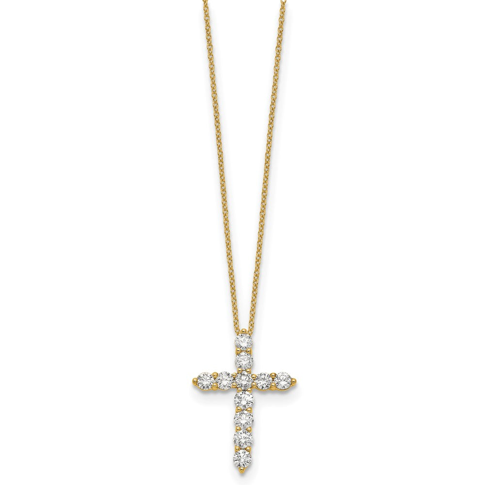 True Origin Lab Grown Diamond VS+ F+ Complete 18 in Cross Necklace