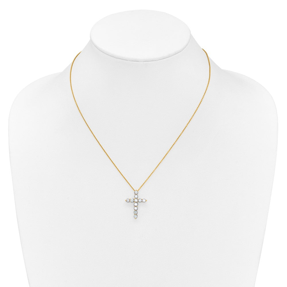 True Origin Lab Grown Diamond VS+ F+ Complete 18 in Cross Necklace
