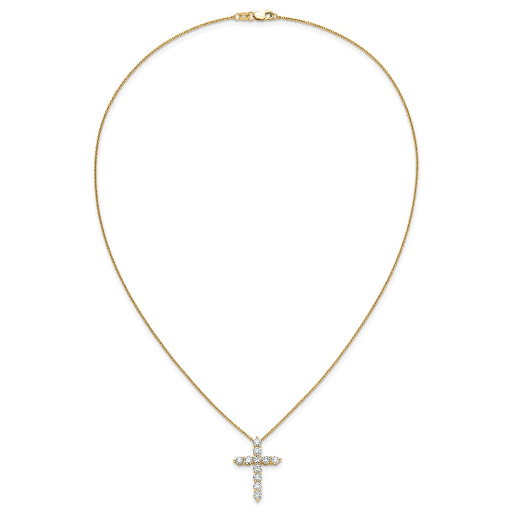 True Origin Lab Grown Diamond VS+ F+ Complete 18 in Cross Necklace