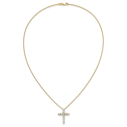 True Origin Lab Grown Diamond VS+ F+ Complete 18 in Cross Necklace