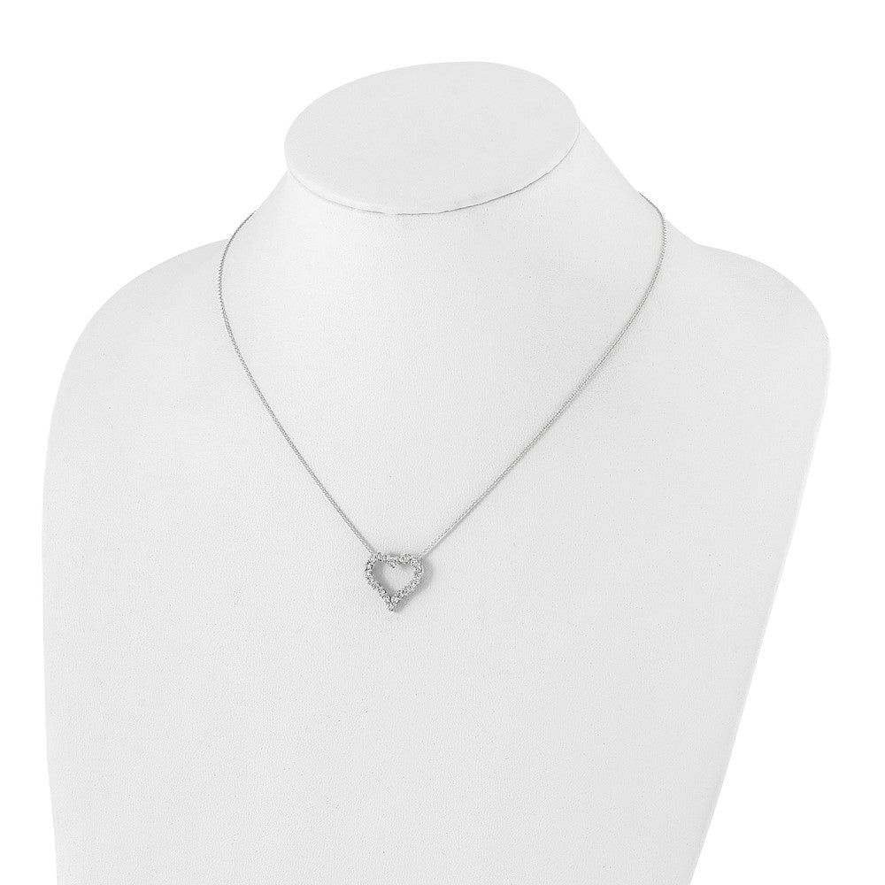 True Origin Lab Grown Diamond VS+ F+ Complete 18in Open Heart Necklace