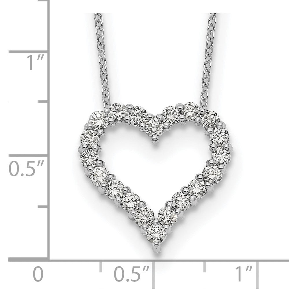 True Origin Lab Grown Diamond VS+ F+ Complete 18in Open Heart Necklace