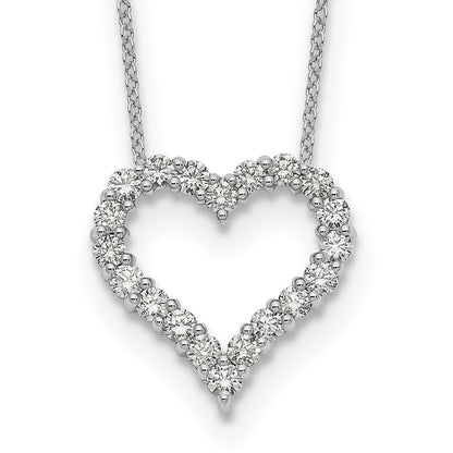 True Origin Lab Grown Diamond VS+ F+ Complete 18in Open Heart Necklace