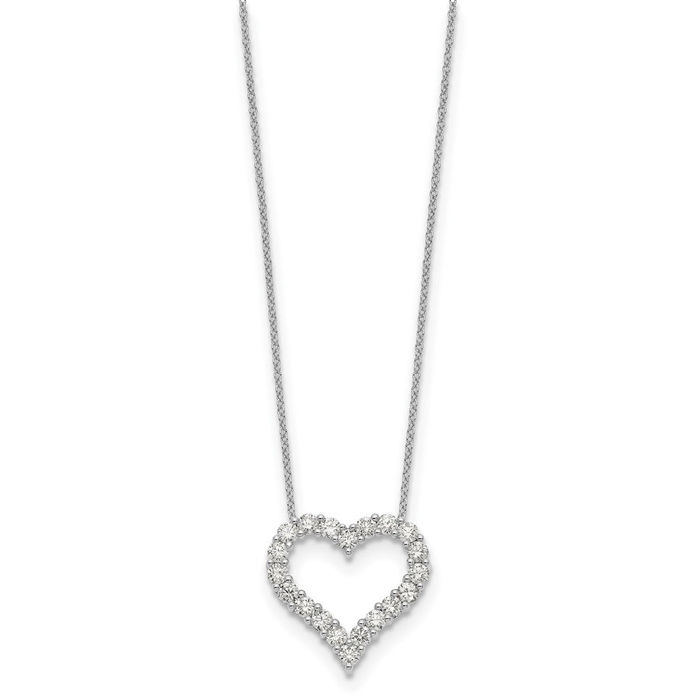 True Origin Lab Grown Diamond VS+ F+ Complete 18in Open Heart Necklace