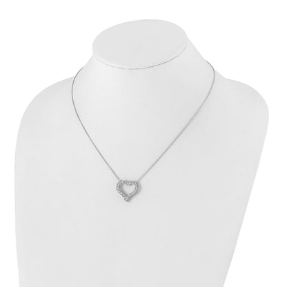 True Origin Lab Grown Diamond VS+ F+ Complete 18in Open Heart Necklace