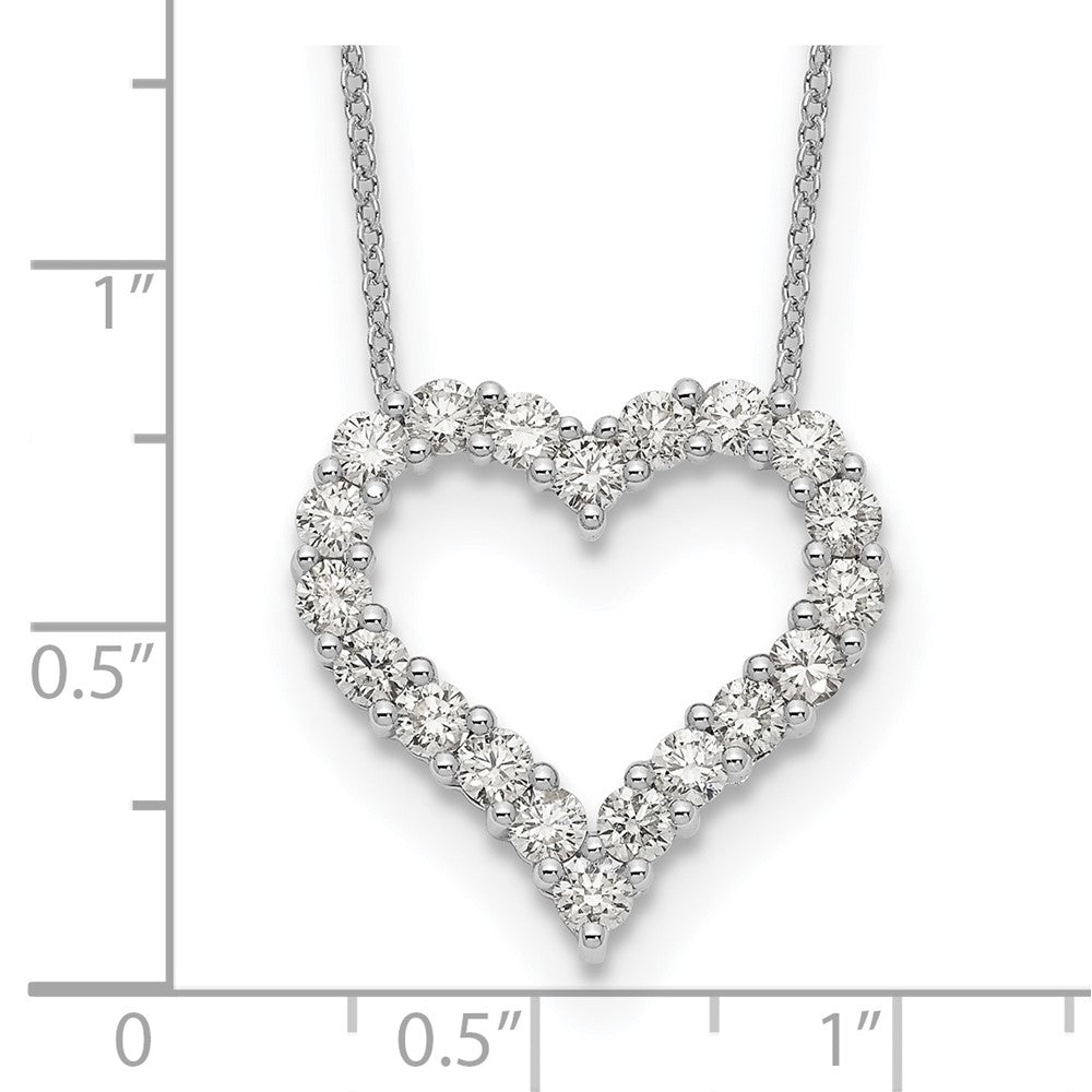 True Origin Lab Grown Diamond VS+ F+ Complete 18in Open Heart Necklace