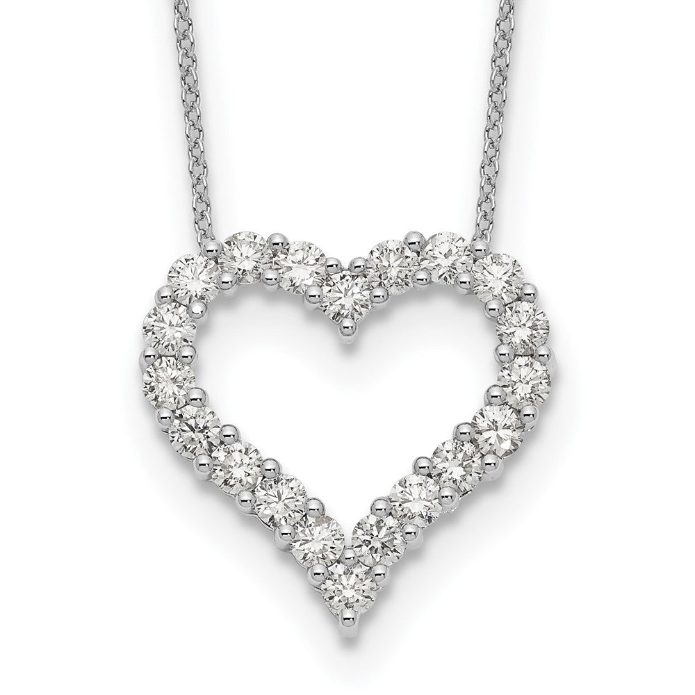 True Origin Lab Grown Diamond VS+ F+ Complete 18in Open Heart Necklace