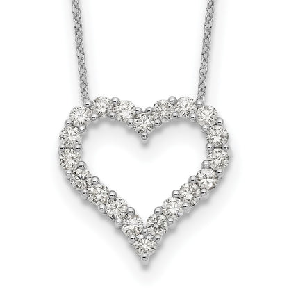 True Origin Lab Grown Diamond VS+ F+ Complete 18in Open Heart Necklace