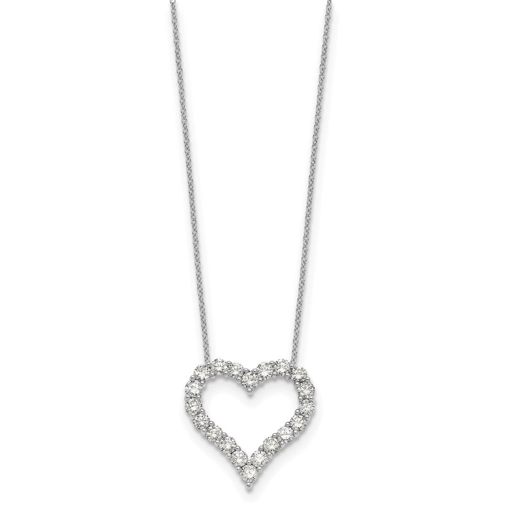 True Origin Lab Grown Diamond VS+ F+ Complete 18in Open Heart Necklace