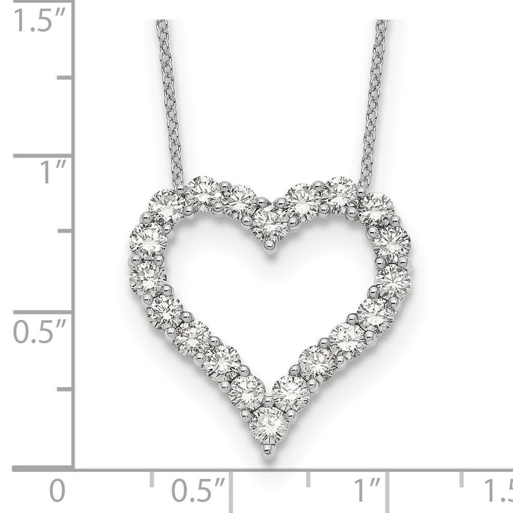 True Origin Lab Grown Diamond VS+ F+ Complete 18in Open Heart Necklace