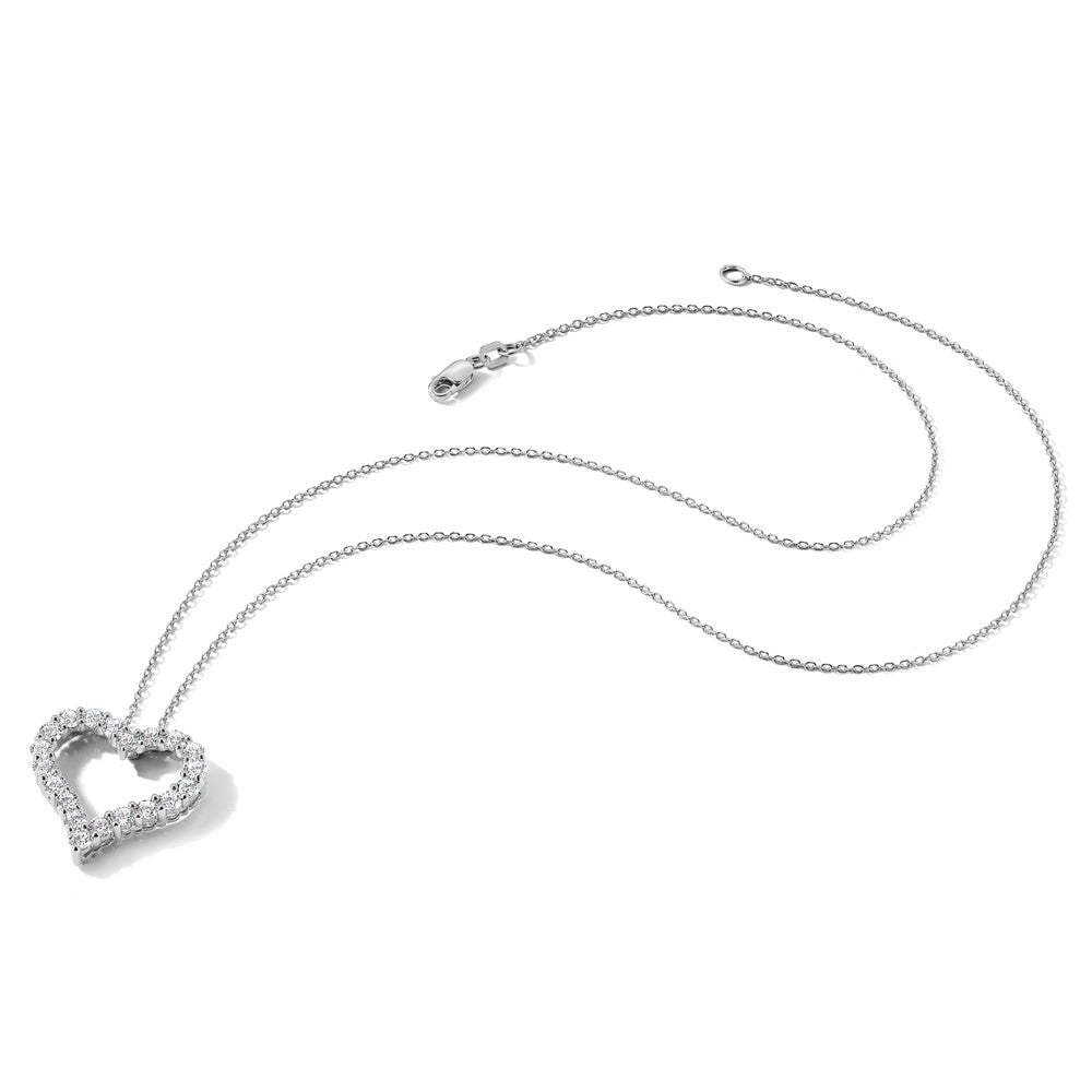 True Origin Lab Grown Diamond VS+ F+ Complete 18in Open Heart Necklace