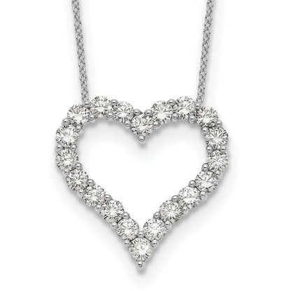 True Origin Lab Grown Diamond VS+ F+ Complete 18in Open Heart Necklace