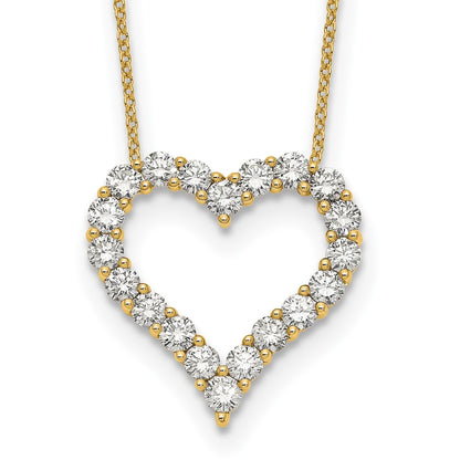 True Origin Lab Grown Diamond VS+ F+ Complete 18in Open Heart Necklace