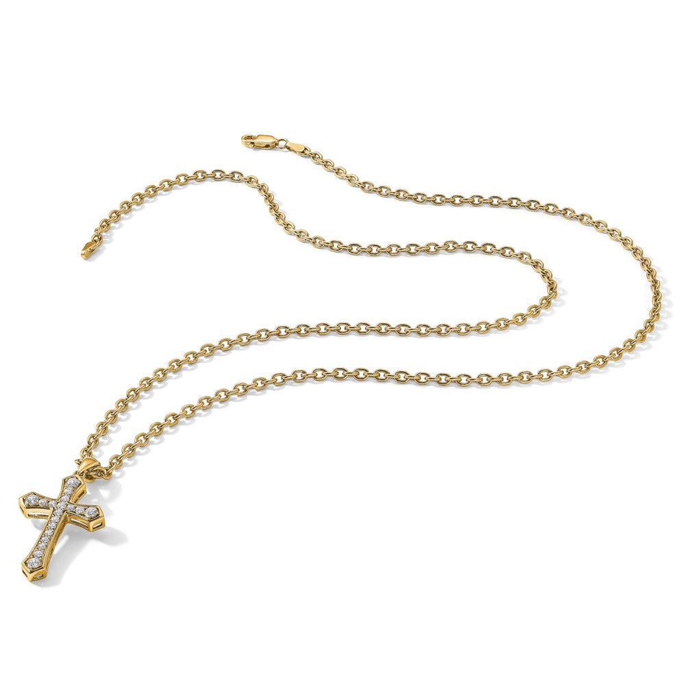 True Origin Lab Grown Diamond VS+ F+ Complete Cross Pendant