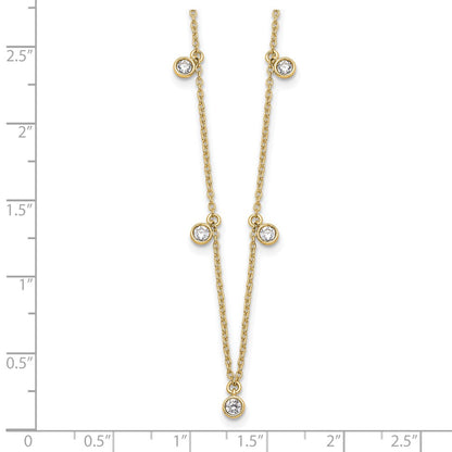True Origin Lab Grown Diamond VS+ F+ Complete 9 Station 18 in Necklace