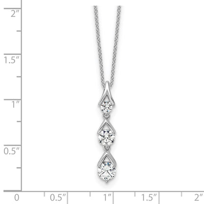 True Origin Lab Grown Diamond VS+ F+ 18 in Complete Pendant Necklace