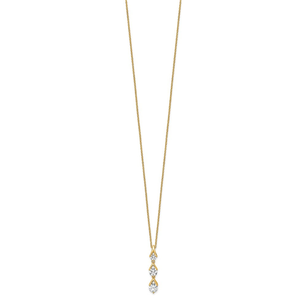 True Origin Lab Grown Diamond VS+ F+ 18 in Complete Pendant Necklace