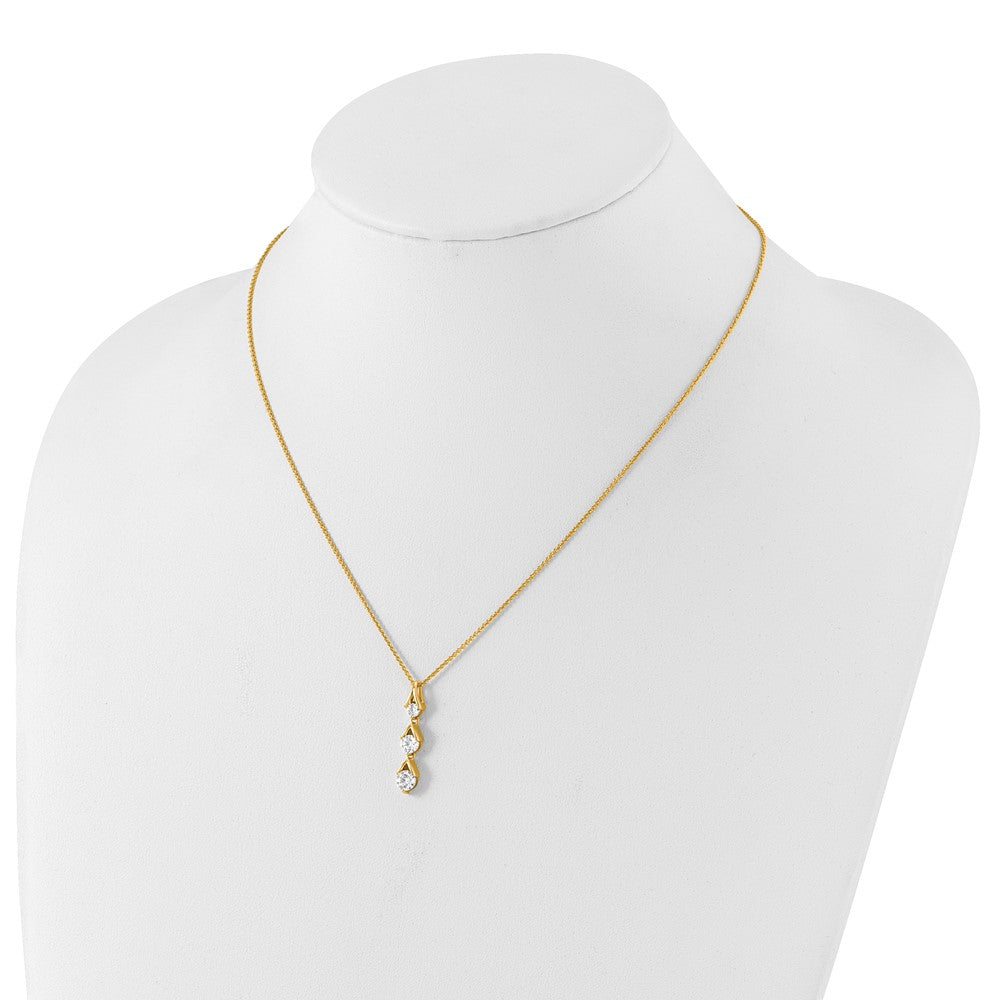 True Origin Lab Grown Diamond VS+ F+ 18 in Complete Pendant Necklace