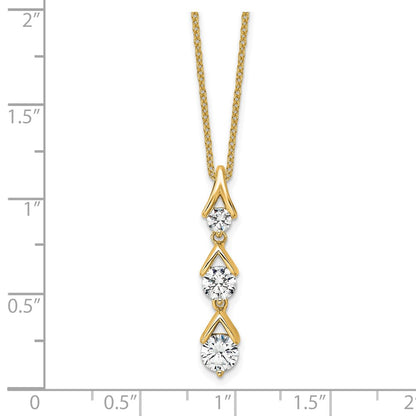 True Origin Lab Grown Diamond VS+ F+ 18 in Complete Pendant Necklace