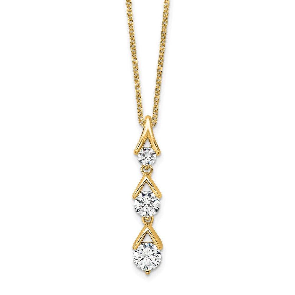 True Origin Lab Grown Diamond VS+ F+ 18 in Complete Pendant Necklace