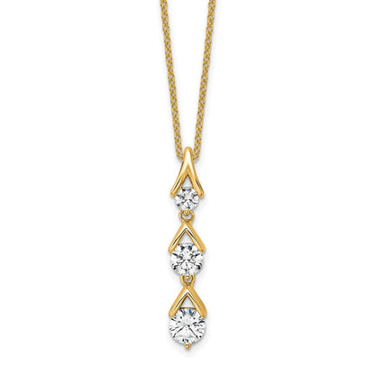 True Origin Lab Grown Diamond VS+ F+ 18 in Complete Pendant Necklace