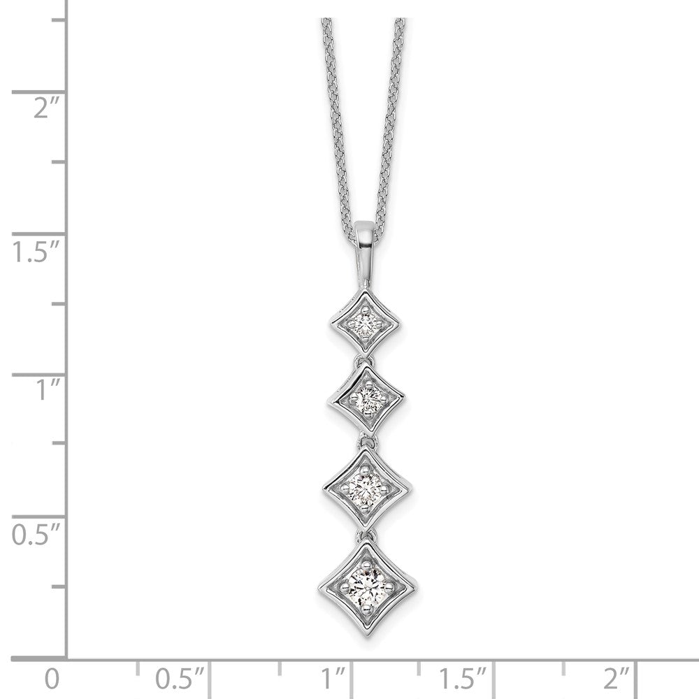 True Origin Lab Grown Diamond VS+ F+ 18 in Complete Pendant Necklace