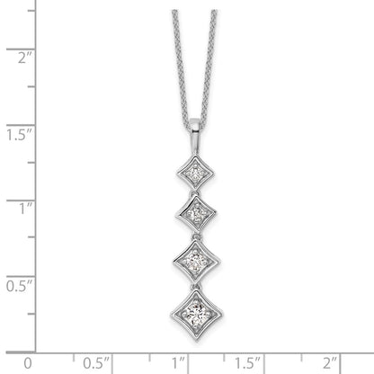 True Origin Lab Grown Diamond VS+ F+ 18 in Complete Pendant Necklace