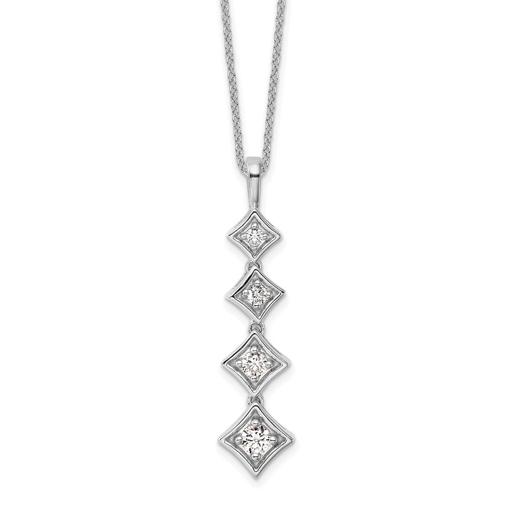 True Origin Lab Grown Diamond VS+ F+ 18 in Complete Pendant Necklace