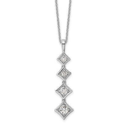True Origin Lab Grown Diamond VS+ F+ 18 in Complete Pendant Necklace