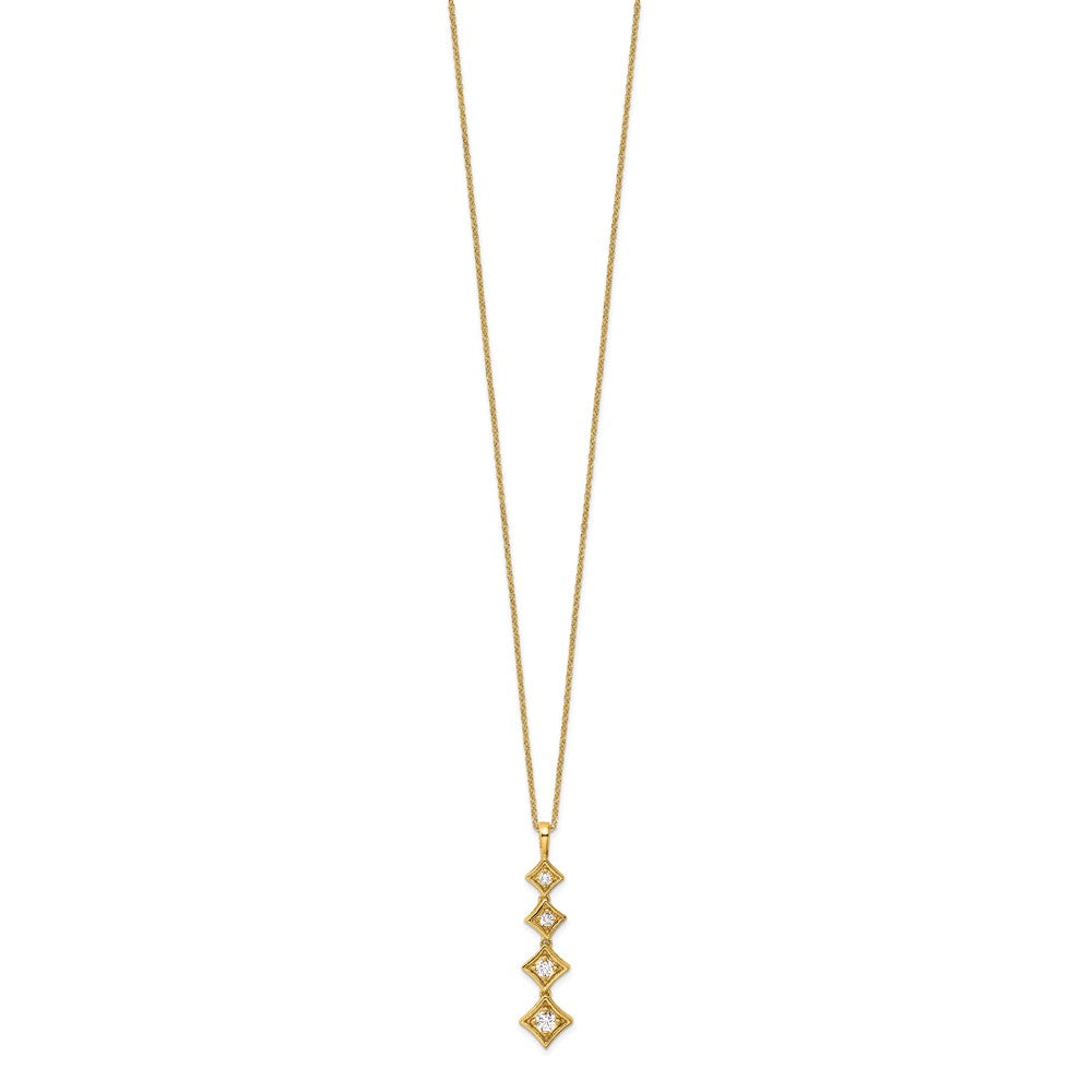 True Origin Lab Grown Diamond VS+ F+ 18 in Complete Pendant Necklace